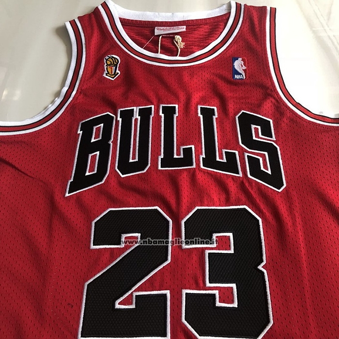 Maglia Chicago Bulls Michael Jordan #23 Mitchell & Ness 1995-96 Rosso